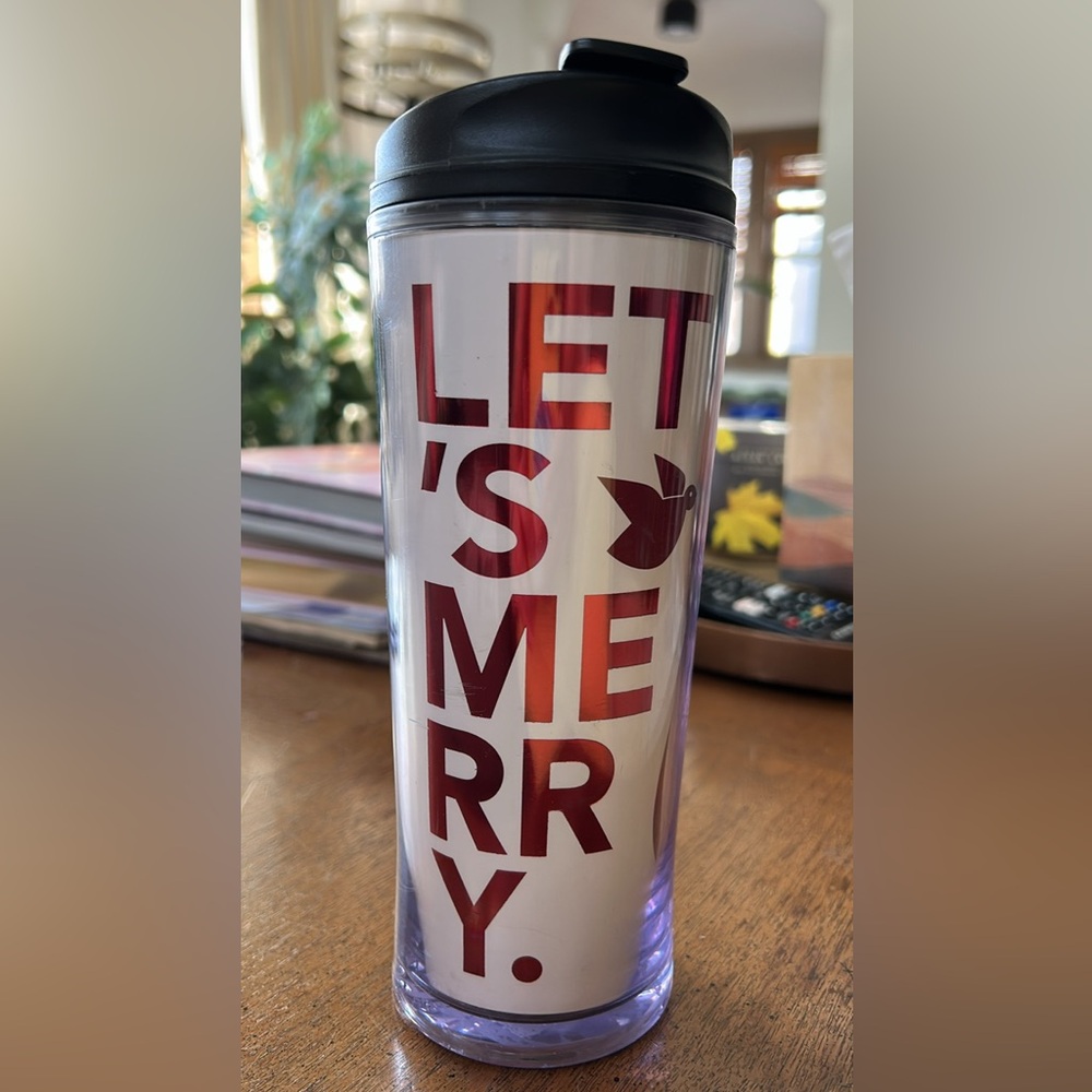 Starbucks Let's Merry Red Travel Tumbler 16 oz